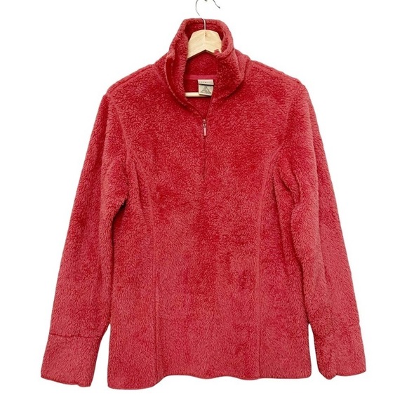 L.L. Bean Hi-Pile Fleece Pullover 1/4 Zip Soft Breathable Warmth Jacket - Picture 3 of 7